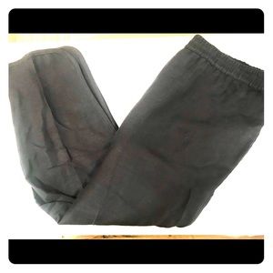 Lou & Grey Charcoal Linen Pants